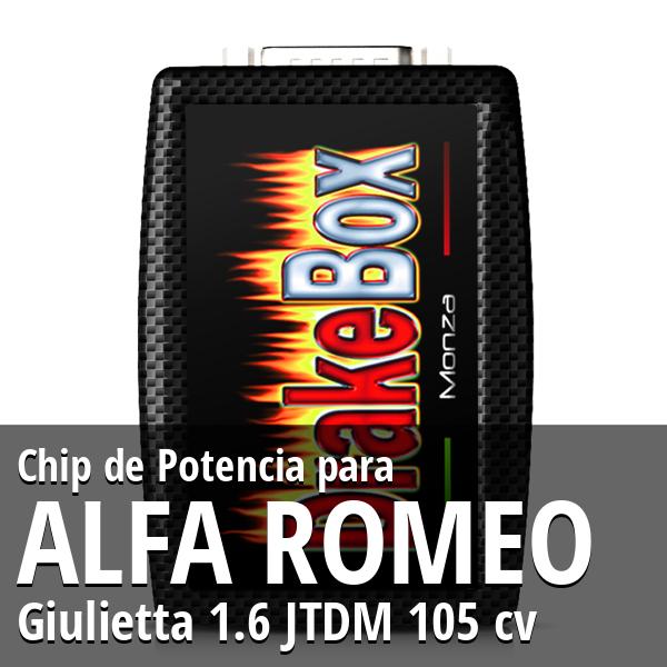 Chip de Potencia Alfa Romeo Giulietta 1.6 JTDM 105 cv
