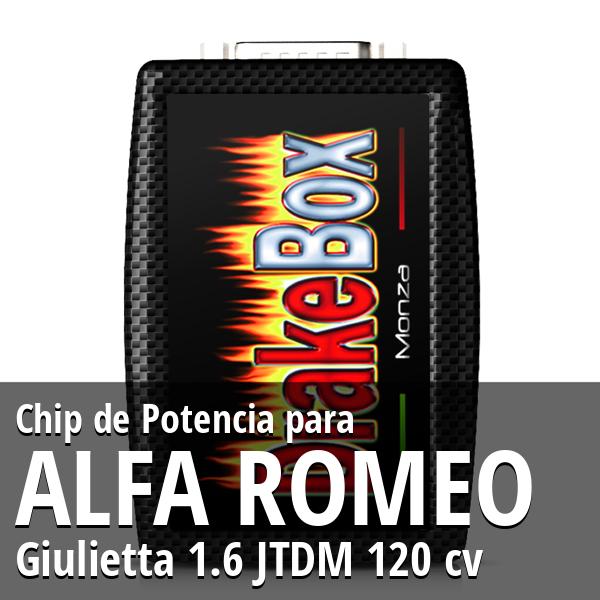 Chip de Potencia Alfa Romeo Giulietta 1.6 JTDM 120 cv