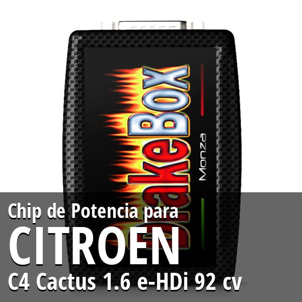 Chip de Potencia Citroen C4 Cactus 1.6 e-HDi 92 cv