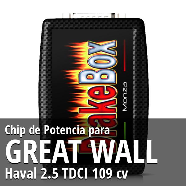 Chip de Potencia Great Wall Haval 2.5 TDCI 109 cv