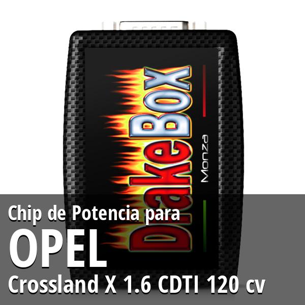 Chip de Potencia Opel Crossland X 1.6 CDTI 120 cv