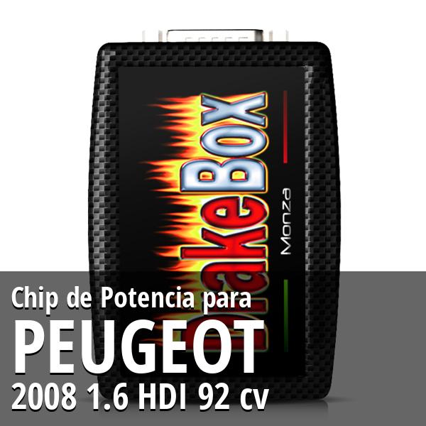 Chip de Potencia Peugeot 2008 1.6 HDI 92 cv